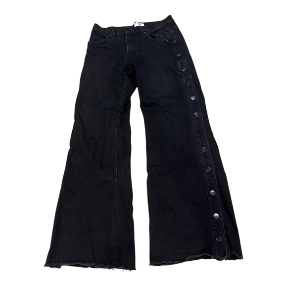 ZGY Women's Black Wide-Leg Jeans - Picture 1 of 4